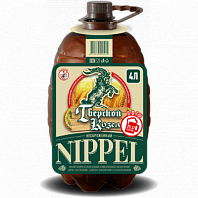 Пивной напиток безалкогольный нефильтрованный Nippel классический, 4 л